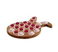 Easter Deviled Egg Platter - 21 trous Bunny Snack Plate 15,35 x 10,43 Inches | Deviled Egg Tray Container,for Home Cooks Entertainers Families Food Bloggers Dessert Table Gatherings Buffet Outings
