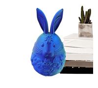 Easter Egg, Bunny Decorative Ornament, 3.94x3.94x7.09 inches Giant Shell with Animal Fidget Toy, Surprise Basket Stuffer, Pop-Up Style Figurine, Desk Decor for Kids Home and Workplace