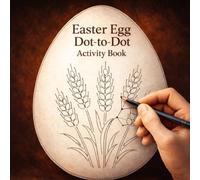Easter Egg Dot-to-Dot Activity Book: Connect the Dots Traditional Ukrainian Pysanky UA Coloring Book for Learning Folk Art Patterns, Relaxation and Calm Creativity