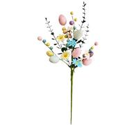 Easter Egg Flower Stems - Holiday Decor | Easter Egg And Flower Stems For Floral Arrangements, Party Decorations, Vase Display, Table Centerpieces, Spring Gathering, And Holiday Celebration