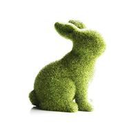 Easter Egg Furry Flock-ed Bunny Rabbit Décoration de Pâques pour anniversaire, enfants, 1er anniversaire, thé, Pâques et fêtes