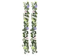 Easter Egg Garland - Spring Hanging Decoration, Festive Holiday Banner | 2 Pieces 5.58ft Ideal Suitable for Indoor Room Dormitory Window Photo Background Garden Party Seasonal Home Decorations