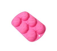 Easter Egg Silicone Mold - 8.6x5.1x2.5in 6-Cavity Non-Stick Epoxy Casting Mould | 3D Half Egg Chocolate Candy Jelly Cake Gummy Baking DIY Tray For Holiday Party Dessert Making