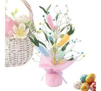 Easter Egg Tree for Table | Carrot Egg Tree Seasonal Decor | Desserte artificielle Flower,for Homeowners Party Dinner Table Dining Room Kitchen Buffet Bedroom Study Home Celebrations