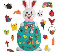 Easter Felt Bunny Hanging Children's Diy Manual Toys Creative Felt Cloth Bunny Wall Sticker Decoration