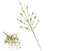 Easter Flower Branch - Artificial Foam Spring Decor with Leaves, Party Supplies for Table Centerpiece, Indoor Outdoor Decoration for Door Window Birthday Bedside Gardening Thanksgiving Holiday Offices