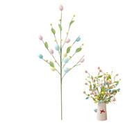Easter Flower Branch - Artificial Foam Spring Party Supplies With Leaves, Decorative Floral Stem | Easter Table Decor For Door Window Birthday Bedside Gardening Indoor Thanksgiving Holiday Office Disp