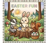 Easter Fun Coloring Book for Kids: 50+ Cute Bunny and Egg Designs for Toddlers and Children Ages 4-8: A Fun Spring Activity Book with Flowers, Chicks, and Easter Baskets.