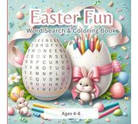 Easter Fun Word Search & Coloring Book: Holiday Activity Book for Kids Ages 4-8