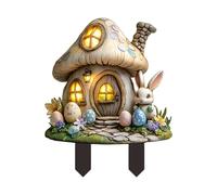 Easter Garden Stakes - Sucrés et œufs - Jardin - Printemps en plein air - Panneaux de pelouse de Pâques durables pour la maison, marqueurs de chemin de vacances - Valeurs de Pâques réutilisables