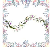 Easter Garland Spring, 6ft Lifelike Egg Wreath Vine Decoration, Colorful Holiday Garland for Fireplace Mantel Doorway Window, Indoor Outdoor Seasonal Party Decor 66.92 inches