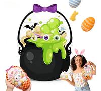 Easter Goodie Bags - 30 Pcs Bunny Sealing Clear Pouches with Handles, Resealable Plastic Easter Candy Bags, Spring Treat Bag for Kids Classroom, Party Favors, Basket Stuffers (E,20PCS)
