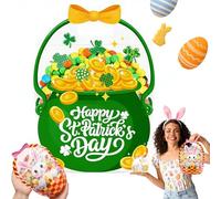 Easter Goodie Bags - 30 Pcs Bunny Sealing Clear Pouches with Handles, Resealable Plastic Easter Candy Bags, Spring Treat Bag for Kids Classroom, Party Favors, Basket Stuffers (C,30PCS)