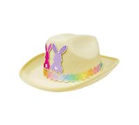 Easter Hat - Chapeau de cowboy pour , chapeau de lapin, chapeau de fête de printemps, accessoire pour fête de vacances, chapeau de cowboy amusant