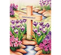 Easter "He is risen" Draw and Write K-2 Composition Notebook: Glossy Finish ~ B5 (7.48 X 9.84)~ 101 pages