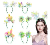 Easter Headband Set, Bunny Ears Hair Hoop, Fun Photo Booth Props, Made with Lightweight Materials for Spring Party, Festival, Wedding and Holiday Celebration Accessories, 1 Piece