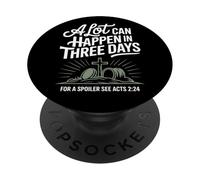 Easter Jesus He is Risen Acts 2:24 Christianisme chrétien PopSockets PopGrip Adhésif