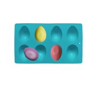 Easter Molds - Kitchenware Trays, 8 Cavity Food Grade Vessels For Seasonal Confections, Silicone Bakeware With Flexible Material, Baking Pan, Shaped Containers For Sweets, Pastry, And Pudding