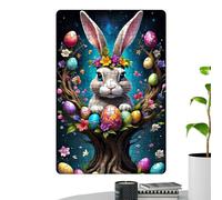 Easter Puzzle, Art Jigsaw for Family Fun, Cute Paper Bunny Puzzles, Engaging Easter Art for Adults and Kids, Perfect for Quality Time, Ideal Present, Creative Activity, 11.81x8.27 inches