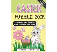 Easter Puzzle Book: Word Searches, Crossword, Sudoku and more Puzzles with Easy to Read Print about Easter | 6x9 Inches, 178 pages 100+ Puzzles | Gift for Vacations, Holidays and Free Times