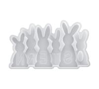 Easter Rabbit Silicone Mold - Silicone, Animal Craft Mould Heat-Resistant Reusable | Epoxy Resin Bunny Mold, DIY Decoration Tool For Party Ornament, Table Centerpiece, Home Decorations, Themed Events