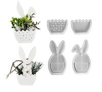 Easter Silicone Molds - Multicolor, 3D Easy Release Craft Tool, Easter Fondant Mold Set, Bunny Egg Chick Shapes, Flexible Non-Stick Material | Family, Friends, Students, Adults, Men, Women, Holiday, B