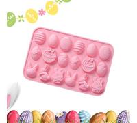 Easter Silicone Molds, Non-Stick Handmade Craft Casting Tool, Bunny Candle Molds for DIY Projects, Perfect for Gummies, Cupcakes, Fudge, Candy, Jelly, Pastry, Ice, and Soap Making