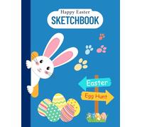 Easter Sketchbook for Boys - Fun Easter Basket Stuffer & Drawing Book for Kids - Sketch Pad for Boys with Blank Pages for Road Trips, Church, and Screen-Free Fun - Easter Basket Filler Gift