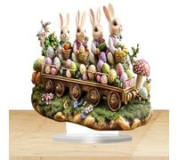 Easter Spirit Booster: Brighten your Easter festivities with this vibrant table sign, adding a festive pop to your decor and enhancing the sense of joy and togetherness during family gatherings