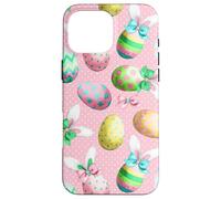 Easter Spring Decor with Easter Eggs & Bunny Ears Aesthetic Coque pour iPhone 16 Pro Max