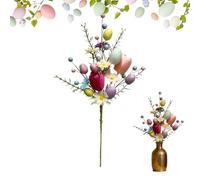 Easter Stems - Foam Egg Artificial Branches for Table Centerpieces | Spring Flower Picks with Colorful Egg Decorations, Ideal for Home Decor Holiday Crafts Party Office School Farmhouse Restaurant