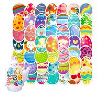 Easter Stickers, Aesthetic Festival Egg Decals, Cartoon Water Bottle Decals, 1.60x1.99in Graffiti Easter Decorations for Car, Luggage, Laptops, and Personal Items