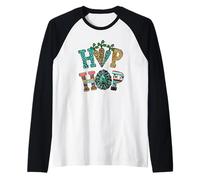 Easter Teacher Leopard Animal Decor Funny Hip Hop Easter Manche Raglan