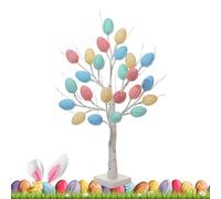 Easter Tree, 60cm/23.6in LED Bendable Branches Centerpiece | 23.6in Easter Tree Decorations Battery and USB Powered,for Desk Living Room Home Mantle Holiday Valentines