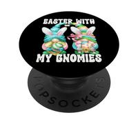 Easter with My Gnomies Graphic for Family Bunny Ears GNOME PopSockets PopGrip Adhésif