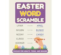 Easter Word Scramble Puzzles For Adults, Teens, And Seniors: 100 Puzzles With 1000 Words To Relax For Stress And Anxiety Relief