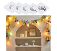 Easter Wreath Decoration, LED Easter Decoration, 20 Lights Easter Eggs Decoration,5 crochets supplémentaires， Spring Decoration, Suspendable (Guirlande lumineuse de 4 m avec 20 LED (à piles))