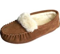 Eastern Counties Leather Mocassins femme Zoe avec doublure en peluche EL284 (40 EU) (Camel)