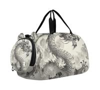 Eastern Dragon Sac de sport chinois pour enfants avec compartiment à chaussures Grande capacité Sac de voyage pour le sport, le w nd