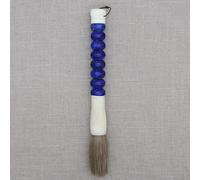 Eastern tide Pinceau traditionnel de calligraphie chinoise, longueur 30-32 cm, manche perlé multicolore (bleu marine)