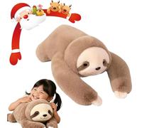 EastHedge Weighted Stuffed Animal,Panda lesté 30/45 cm pour Adultes souffrant, Peluche Panda Roux lestée, Coussin à câliner pour soulager et favoriser Le Sommeil (Paresseux,45cm)