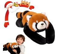 EastHedge Weighted Stuffed Animal,Panda lesté 30/45 cm pour Adultes souffrant, Peluche Panda Roux lestée, Coussin à câliner pour soulager et favoriser Le Sommeil (Panda Roux,45cm)