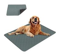 Eastlion Tapis Educateur Chien Ultra Absorbant,Réutilisables Alèse Tapis Chien Pipi,Tapis Educateur pour Chien et Chiot Convient Aux Chiens/Chats/Cochon d'Inde(1 PCS 100x70 cm) L-Gris