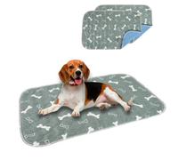 Eastlion Tapis Éducateur pour Chien Lavable Réutilisable,Tapis Educateur pour Chien et Chiot Convient Aux Chiens/Chats/Cochon d'Inde(80x70 cm 2 Pièces) M-Gris