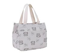 Eastocos Dessin animé mignon imprimé polyvalent grande capacité sac à main travailleur de bureau déjeuner Bento sac fourre-tout