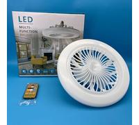 Eastocos Ventilateur Lumière Vis Trois Couleurs Variable Lumière Ventilateur de Plafond Lumière Télécommande Ventilateur Lumière Une Lumière Économie d'énergie Chambre Cuisine