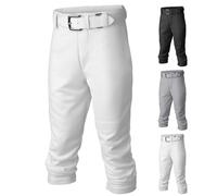 Easton Pro+ Baseball Pants | Youth Sizes | Full Length | Elastic Bottom | Multiple Colors Pantalon de Traction YTH WH Y L, Blanc, Large Garçon