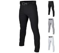 Easton Rival+ Baseball Pants | Full Length Semi-Relaxed Fit | Adult Sizes | Solid | Multiple Colors Pantalon, Noir, L Homme