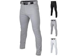 Easton Rival+ Baseball Pants | Full Length Semi-Relaxed Fit | Adult Sizes | Solid | Multiple Colors Pantalon, Gris, M Homme