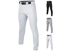 Easton Rival+ Baseball Pants | Full Length Semi-Relaxed Fit | Youth Sizes | Solid | Multiple Colors Pantalon, Blanc, XL Fille